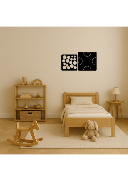 Sanatsal Çizgiler Mdf Dekoratif Tablo - BRNTEK4177-3951 modelleri