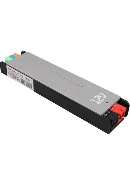 Powermaster PM-26845 12/24/36/48 Volt 9 Amper 300 Watt Metal Kasa Kademeli Adaptör Voltaj Göstergeli 218X51X27MM