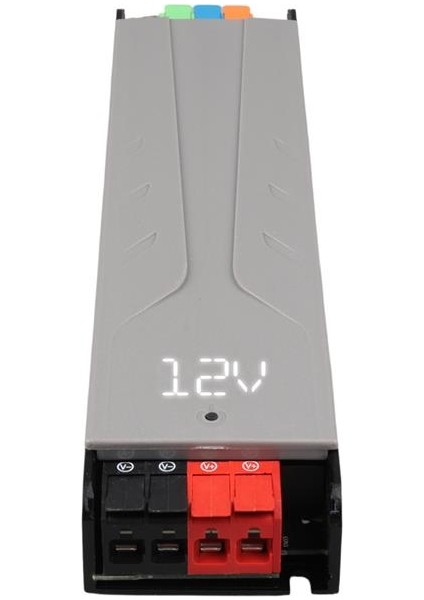 Powermaster PM-26845 12/24/36/48 Volt 9 Amper 300 Watt Metal Kasa Kademeli Adaptör Voltaj Göstergeli 218X51X27MM modelleri