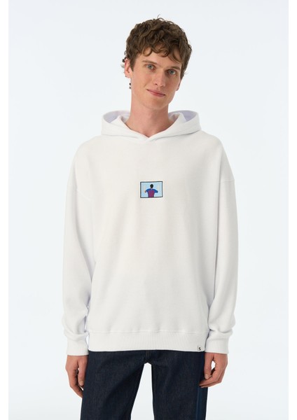 Leo Supersoft Hoodie - Beyaz modelleri