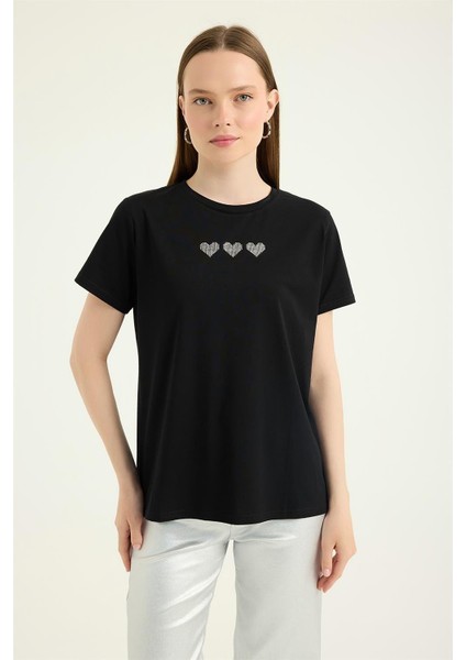 Kalpli Yuvarlak Tshirt