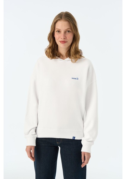 Founding Date Supersoft Hoodie - Beyaz fiyatları