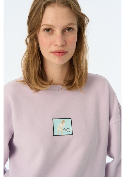 Fraulein Supersoft Sweatshirt - Lila modelleri