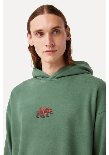Bozayı Supersoft Hoodie - Yeşil indirimleri