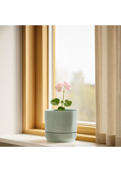 Oval Soft Mavi Mini Saksı 242204