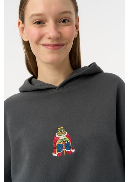 King Pepe Supersoft Hoodie - Antrasit