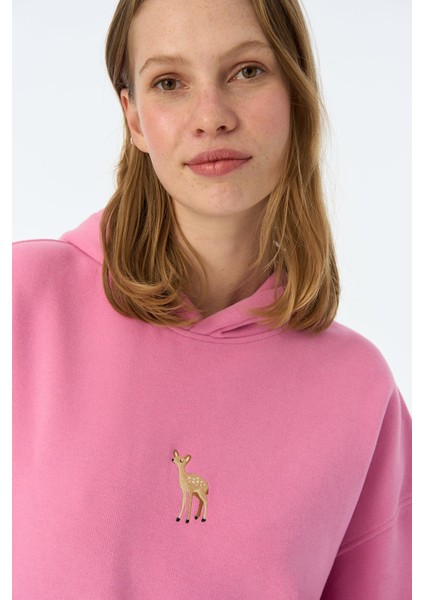 Ceylan Supersoft Hoodie - Pembe indirimleri