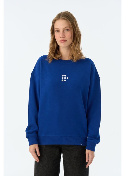 Dots Supersoft Sweatshirt - Saks Mavi modelleri