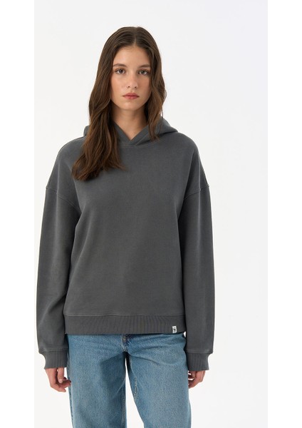 Basic Supersoft Hoodie - Antrasit indirimleri