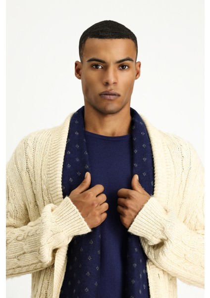 Desenli Yünlü Triko Hırka fırsatları