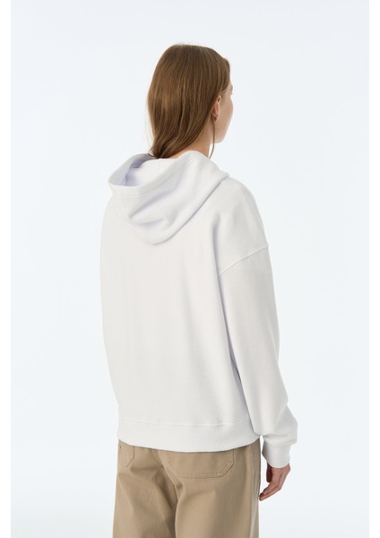 Leo Supersoft Hoodie - Beyaz