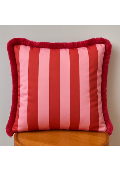 Pembe Rüya Serisi Fil Desenli 3’lü Dekoratif Yastık Seti (45X45 Cm, Püsküllü) indirimleri