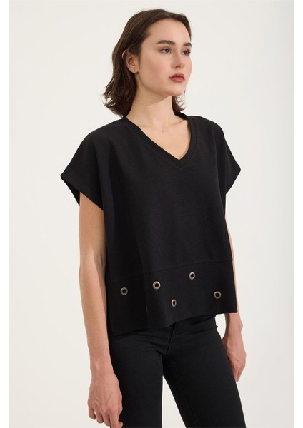 Etek Ucu Kuş Gözü Tshirt modelleri