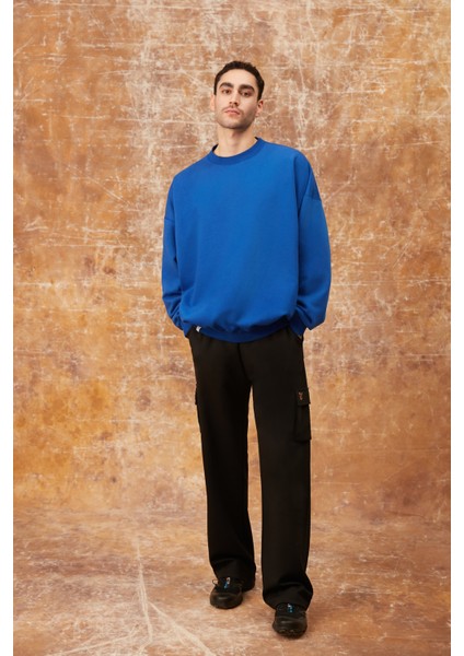 Teddy Çift Taraflı Sweatshirt - Saks Mavi fiyatları