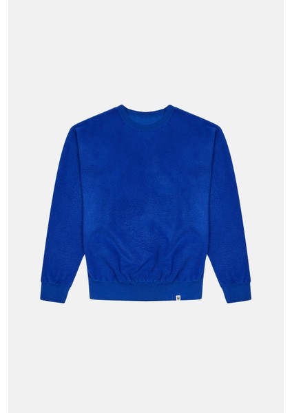 Teddy Çift Taraflı Sweatshirt - Saks Mavi fırsatları