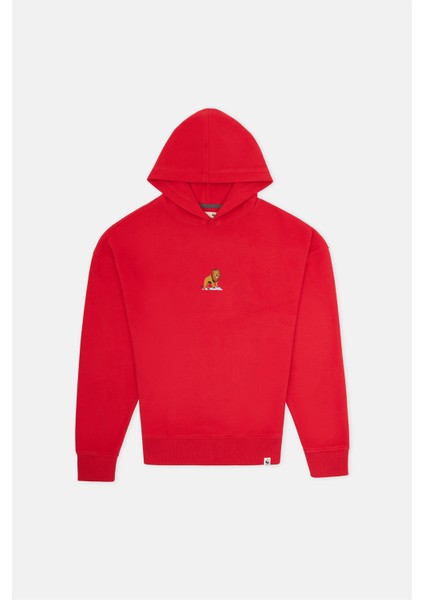Aslan Supersoft Hoodie - Kırmızı