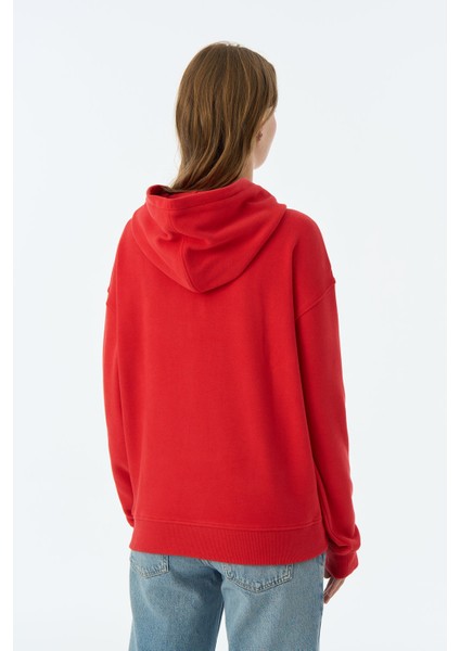 Aslan Supersoft Hoodie - Kırmızı