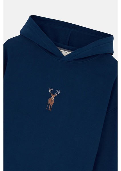 Geyik Supersoft Hoodie - Lacivert fiyatları