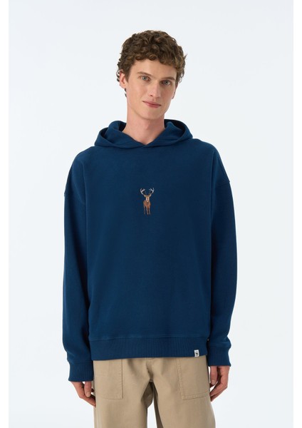 Geyik Supersoft Hoodie - Lacivert modelleri