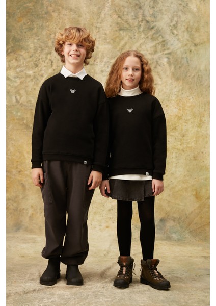 Koala Supersoft Çocuk Sweatshirt - Siyah