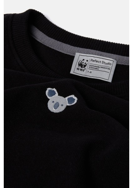Koala Supersoft Çocuk Sweatshirt - Siyah modelleri