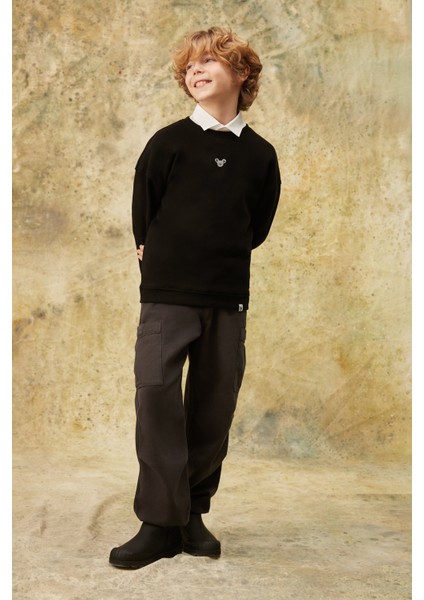 Koala Supersoft Çocuk Sweatshirt - Siyah