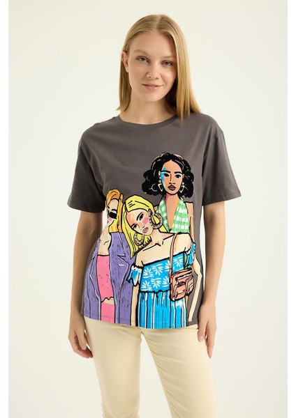 Kız Baskılı Tshirt
