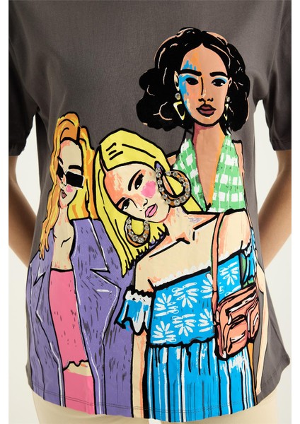 Kız Baskılı Tshirt fırsatları