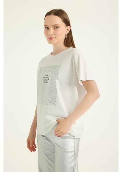 Benek Desenli Yaldızlı Tshirt fiyatları