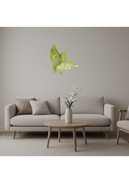 Modern Kelebek Altın Aynalı Tablo - Model 22 - BRNTEK4703-5882
