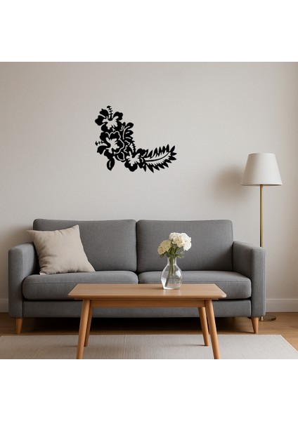 Yaprak Motifli Dekoratif Duvar Tablosu - BRNTEK8742-4171 fırsatları