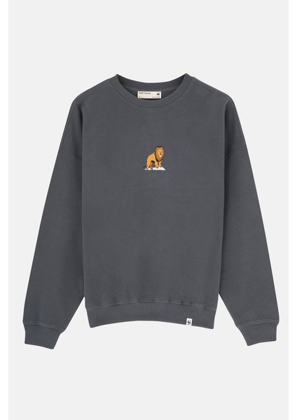 Aslan Oversize Supersoft Sweatshirt - Antrasit