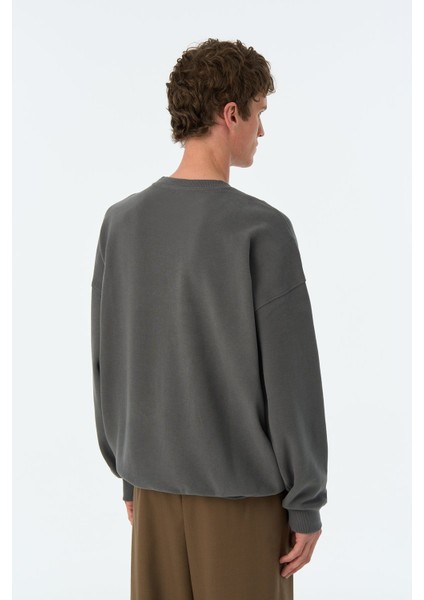 Aslan Oversize Supersoft Sweatshirt - Antrasit indirimleri