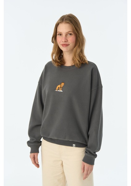 Aslan Oversize Supersoft Sweatshirt - Antrasit