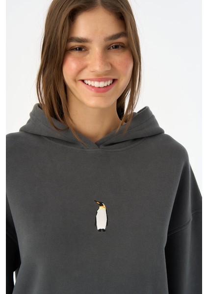 Imparator Penguen Supersoft Hoodie - Antrasit fırsatları