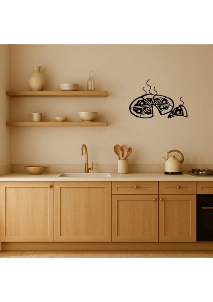 Sıcak ve Lezzetli Pizza Dekoratif Tablo - BRNTEK8398-8304 fiyatları