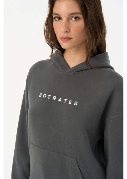 Socrates Supersoft Cepli Hoodie - Antrasit fırsatları