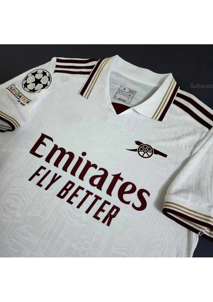 Arsenal 2025/26 Yeni Sezon Isimsiz Deplasman Forması (Beyaz)Dal