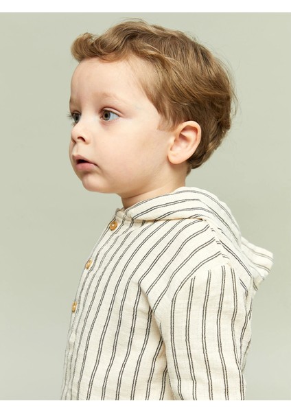 Lcw Baby Ekru Kapüşonlu Erkek Bebek Sweatshirt ve Pantolon 2'li fiyatları