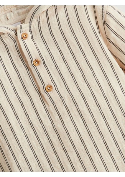 Lcw Baby Ekru Kapüşonlu Erkek Bebek Sweatshirt ve Pantolon 2'li indirimleri