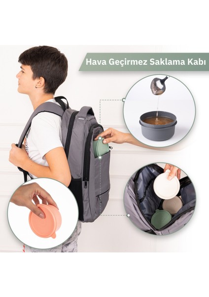 4'lü Yuvarlak Mini Saklama Kabı Küçük Sızdırmaz Kapaklı Çok Renkli Pratik Amaçlı Kap Erzak Çerez Piknik Gıda fiyatları