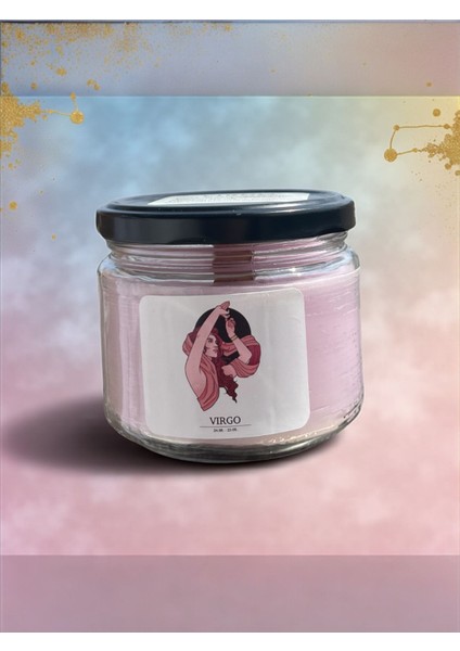 Başak Burcu (Virgo) Kavanoz Mum – Lavanta, Okaliptüs & Limon Kokulu - Ahşap Fitilli fiyatları
