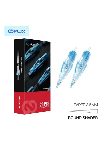 Cartridges - 1211 Rs Round Shader Medium Taper - Kartuş Dövme Iğnesi