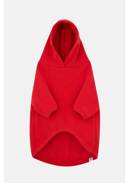 Clown Supersoft Köpek Hoodie - Kırmızı