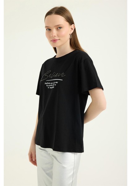 Belive Taşlı Tshirt fiyatları