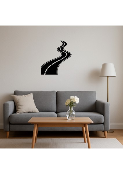 Dalgalı Yol Mdf Sanat Tablosu - BRNTEK9650-6973 fırsatları