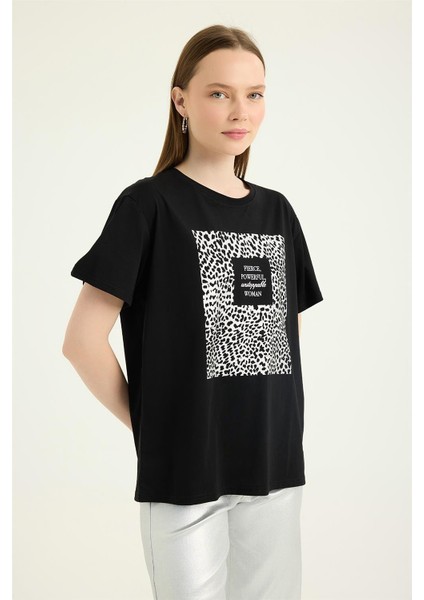 Benek Desenli Yaldızlı Tshirt modelleri