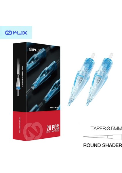 Cartridges - 1014 Rs Round Shader Medium Taper - Kartuş Dövme Iğnesi