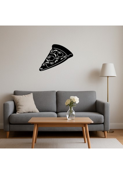 Zeytinli Pizza Dilimi Sanat Tablosu - BRNTEK9748-4613 fırsatları