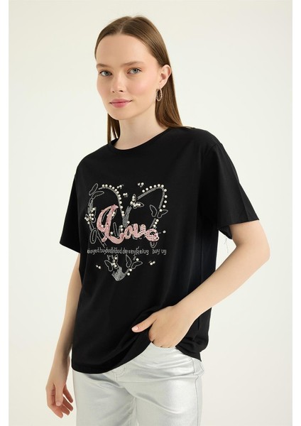 Incili Taşlı Tshirt fiyatları